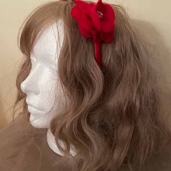 Hairbands 6 Lot Floral Reds, Blue, Pink & Glittery Purple Bow - Picture 9 of 14